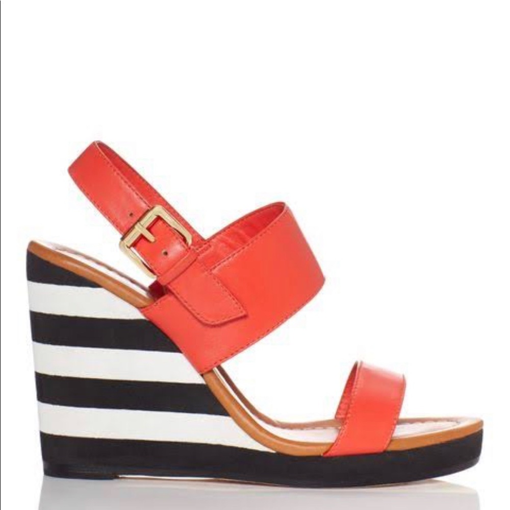Kate Spade Bina Striped Wedge Shoe